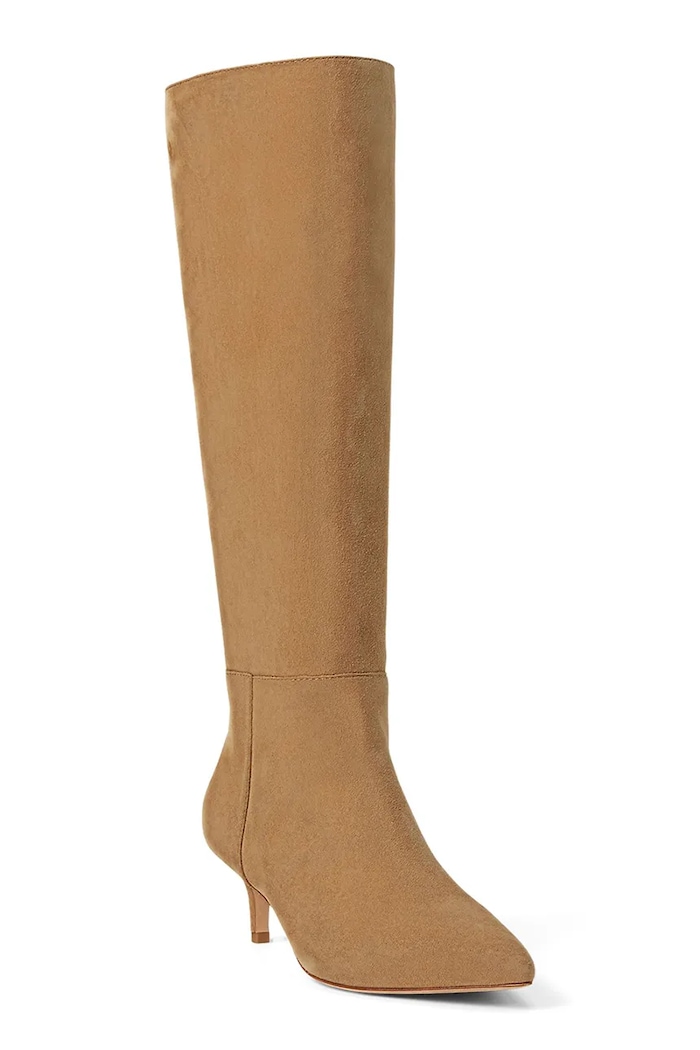 Замшеві чоботи Lauren Ralph Lauren Mckay Tl Hl 802967811001.260 бежевий AW25