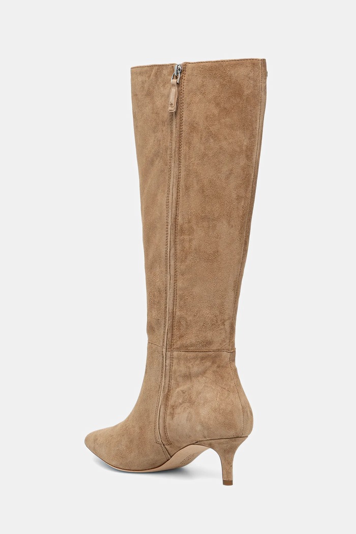 Obuwie Lauren Ralph Lauren kozaki zamszowe Mckay Tl Hl 802967811001.260 beżowy