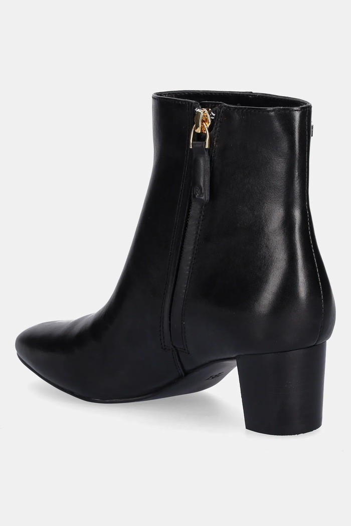 Obuwie Lauren Ralph Lauren botki skórzane Demi 802967842001.001 czarny