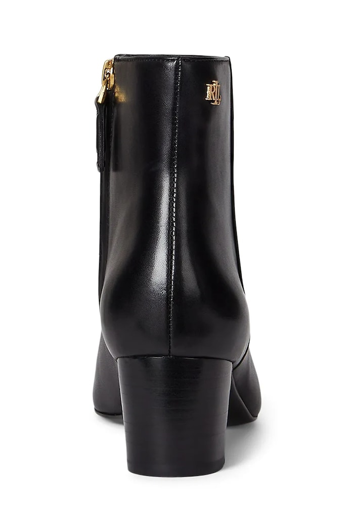 Obuwie Lauren Ralph Lauren botki skórzane Demi 802967842001.001 czarny