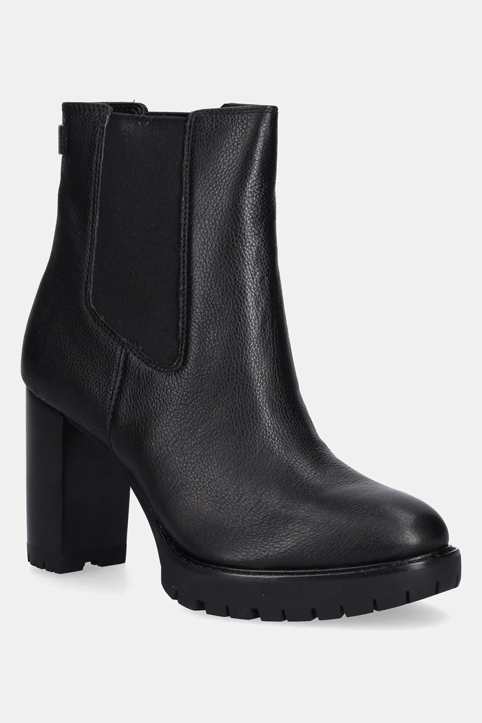 Lauren Ralph Lauren ghete chelsea de piele Layne peste 8 cm negru 802974391001.001