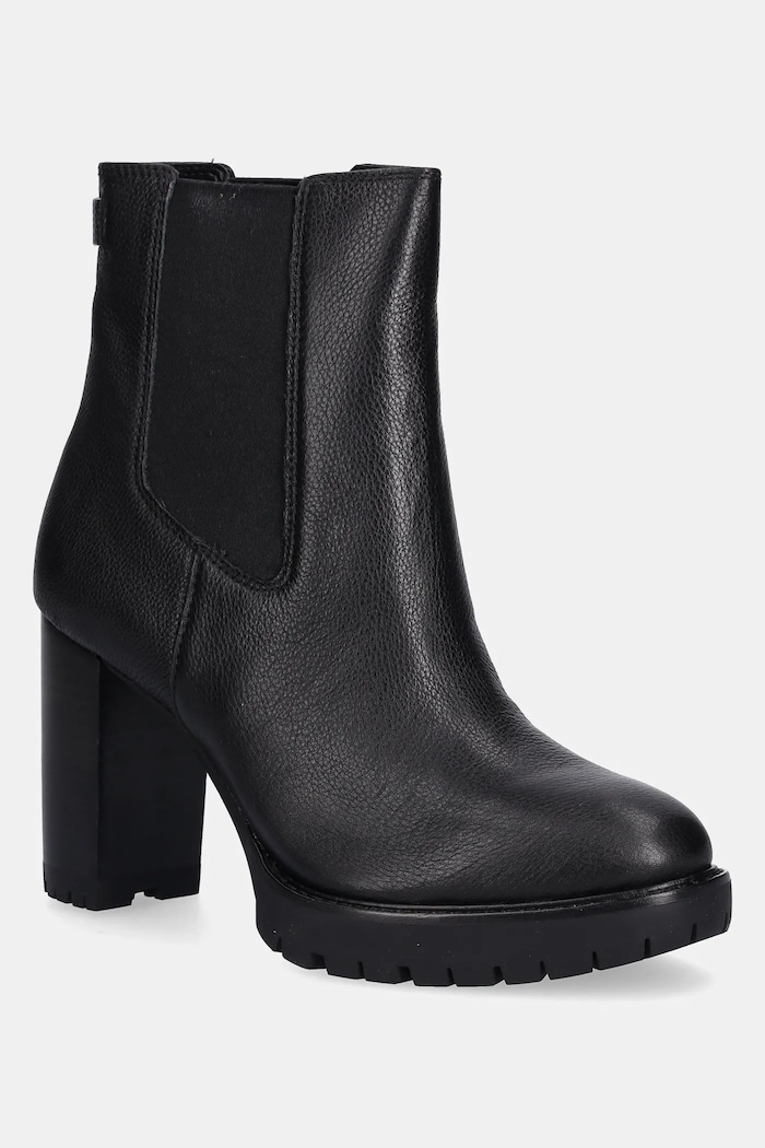 Lauren Ralph Lauren ghete chelsea de piele Layne peste 8 cm negru 802974391001.001