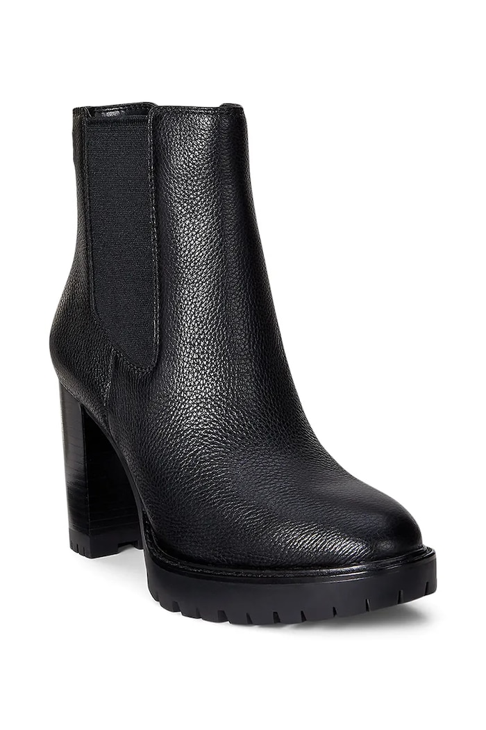 Шкіряні черевики Lauren Ralph Lauren Layne 802974391001.001 чорний AW25
