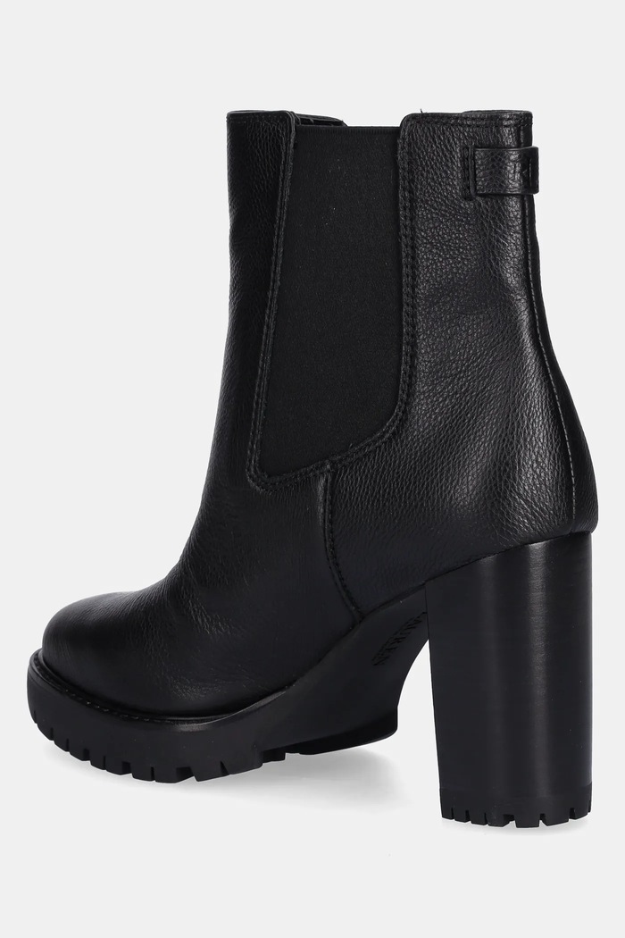 Încălțăminte Lauren Ralph Lauren ghete chelsea de piele Layne 802974391001.001 negru