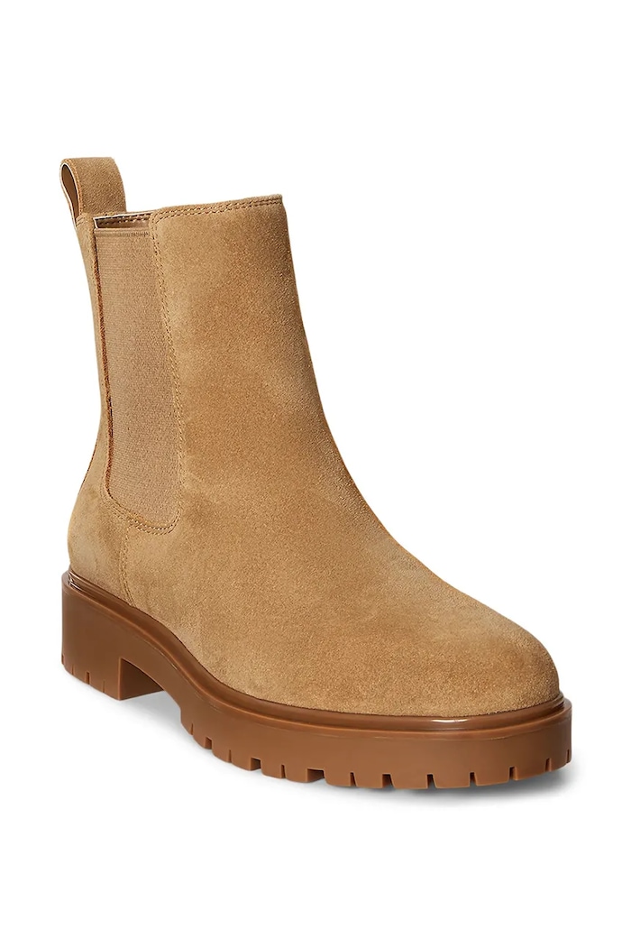 Замшеві черевики Lauren Ralph Lauren Allyson 802974477001.260 коричневий AW25