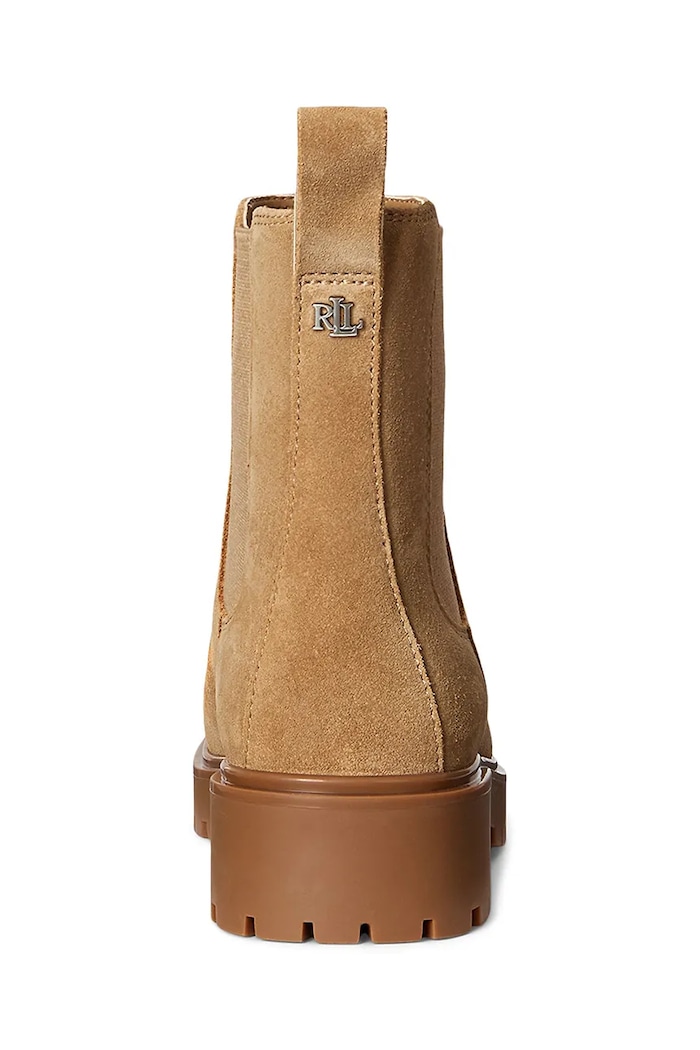 Παπούτσια Σουέτ μπότες τσέλσι Lauren Ralph Lauren Allyson 802974477001.260 καφέ