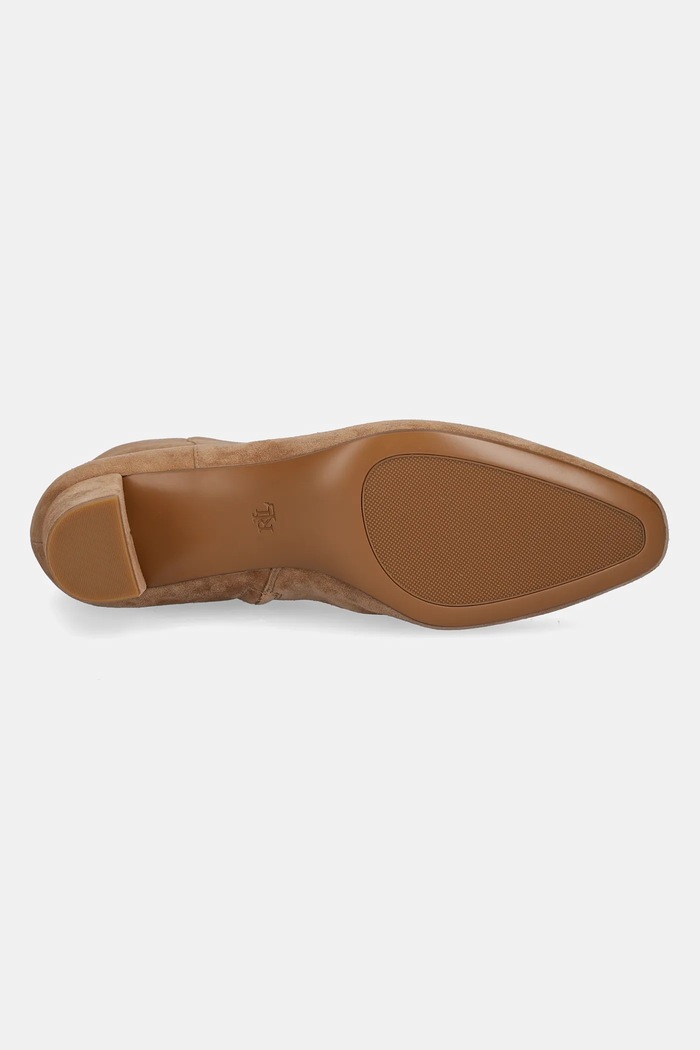 Semišové topánky Lauren Ralph Lauren Demi 802974504001.260 béžová
