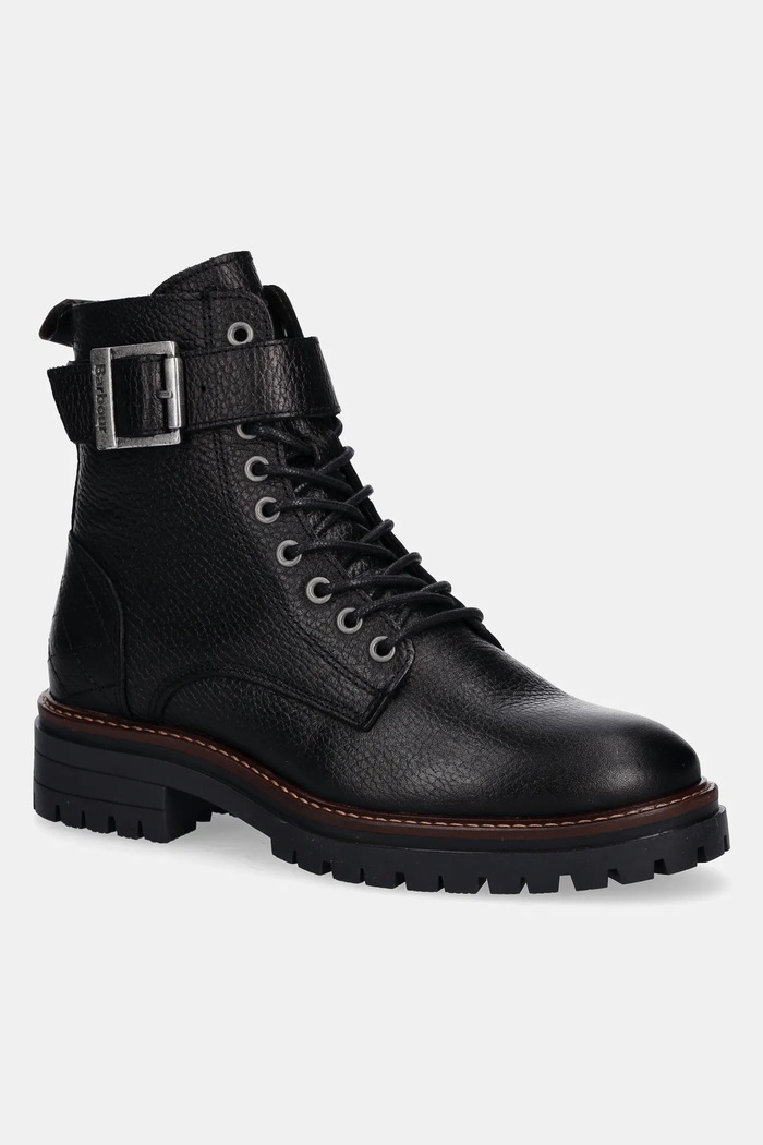 Kožené členkové topánky Barbour Heidi nezateplené čierna LFO0637BK51