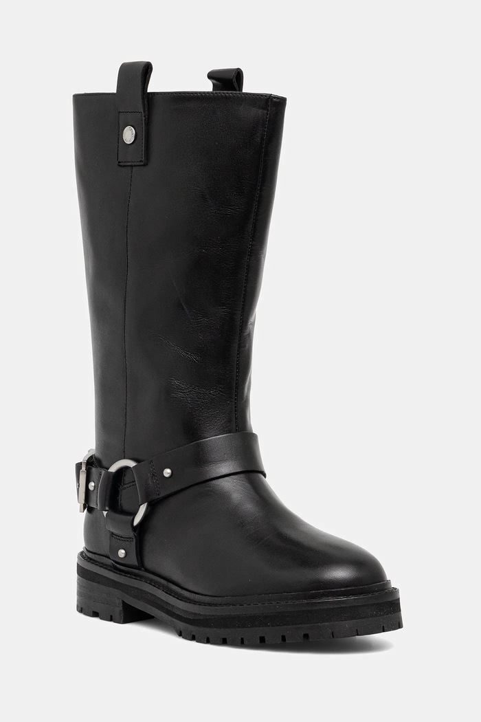 Kožené kozačky Barbour Freya LFO0779BK91 černá AW25