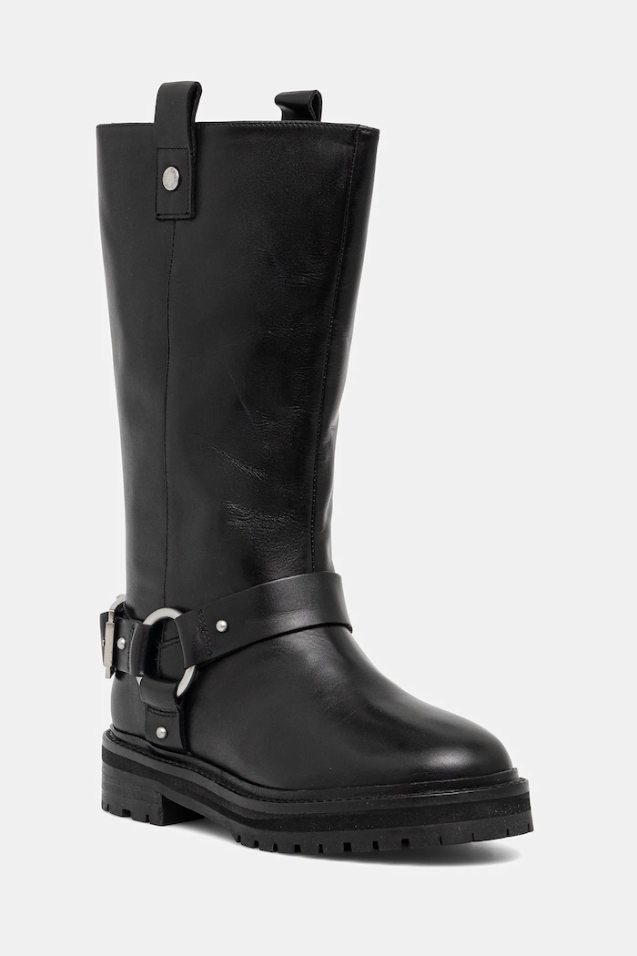 Kožené kozačky Barbour Freya LFO0779BK91 černá AW25