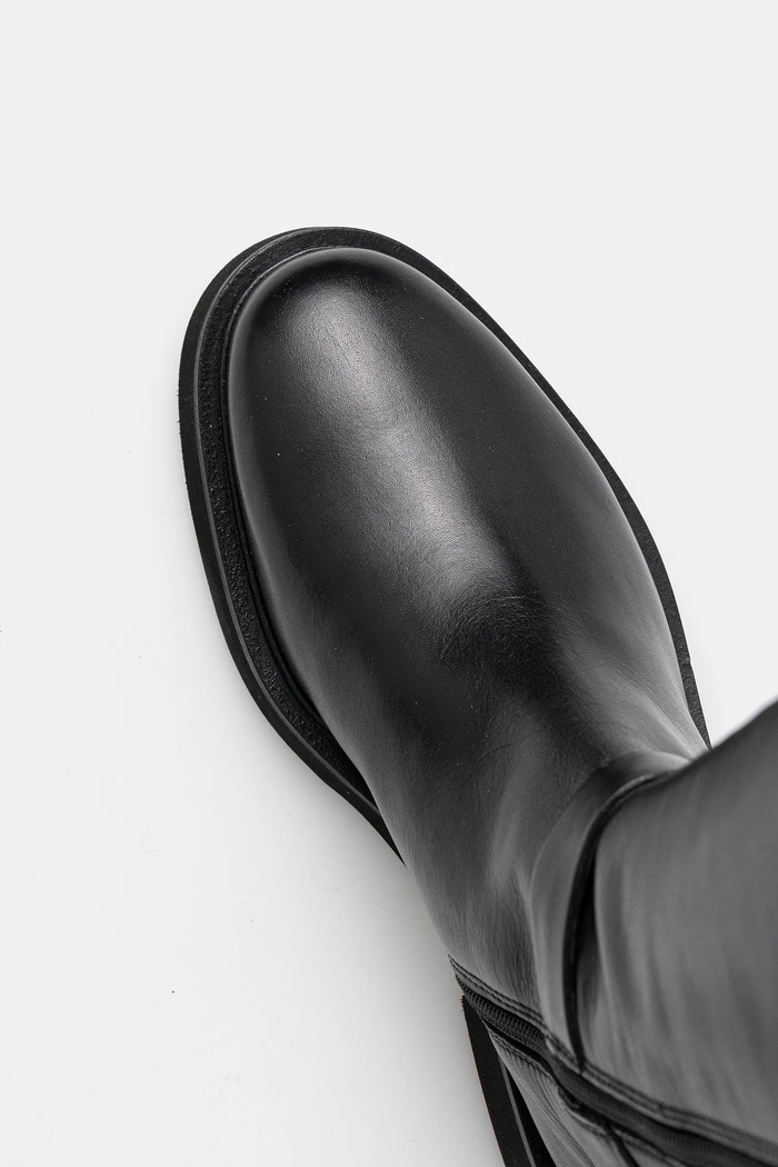Barbour bőr csizma Theodora LFO0783BK91 fekete