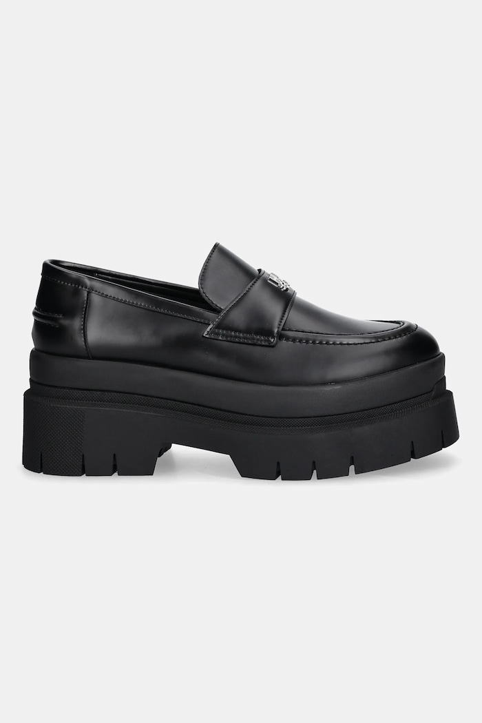 HUGO mokaszin Kris 50548194.001 fekete AW25