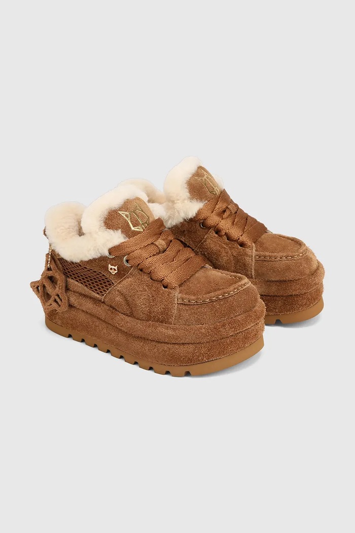 Naked Wolfe Замшевые кроссовки Naked Wolfe Beau Beau.Tan.Suede коричневый AW25