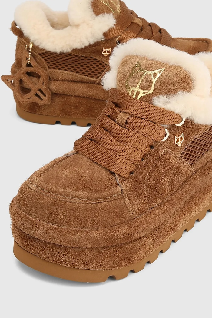 Замшевые кроссовки Naked Wolfe Beau Naked Wolfe Beau.Tan.Suede коричневый