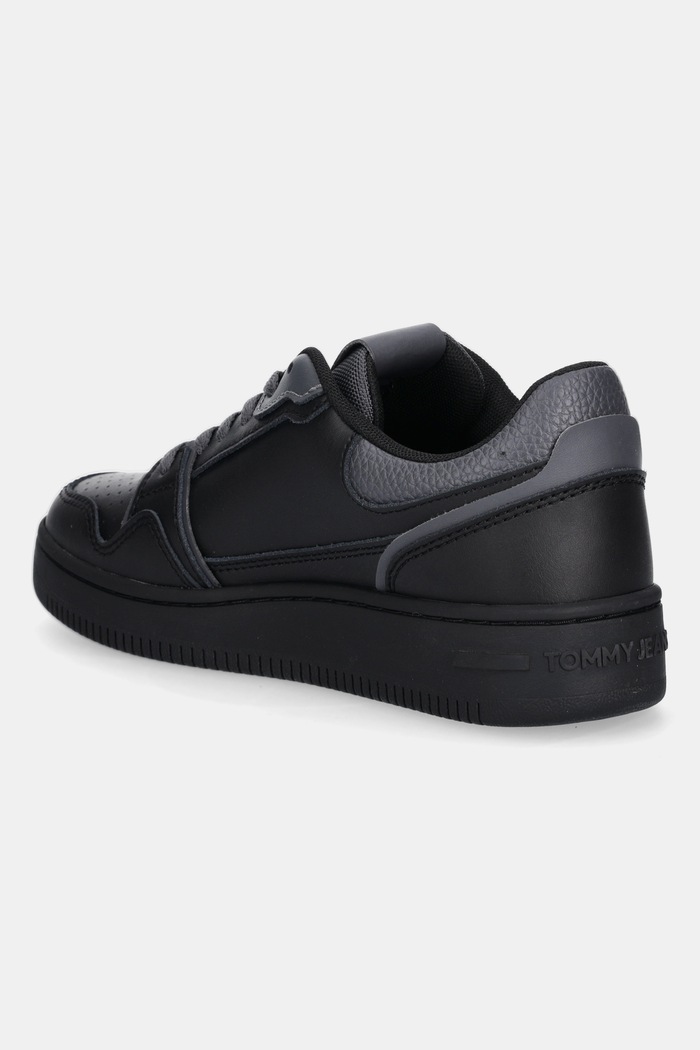 Obuwie Tommy Jeans sneakersy skórzane TJW RETRO BASKET SNEAKER EN0EN02839 czarny