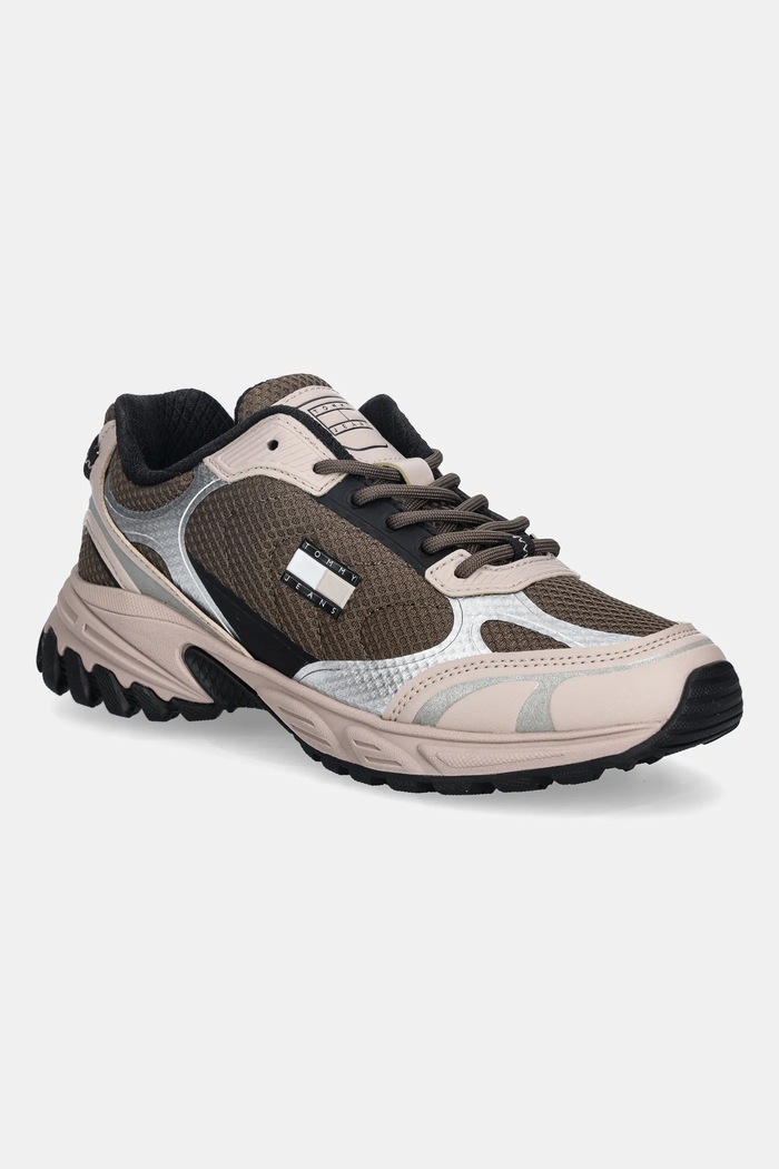 Tenisky Tommy Jeans TJW OUTDOOR RUNNER textilný béžová EN0EN02859