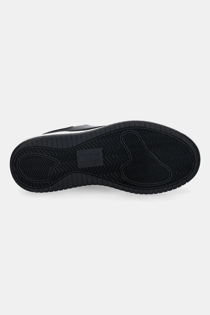 Tommy Jeans sneakersy skórzane TJW RETRO BASKET FLATFORM EN0EN02860 czarny