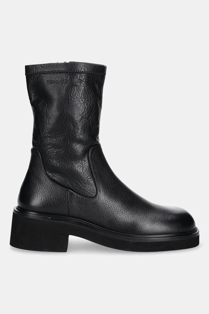 Členkové topánky Tommy Jeans TJW STRETCHY MID BOOT EN0EN02928 čierna AW25