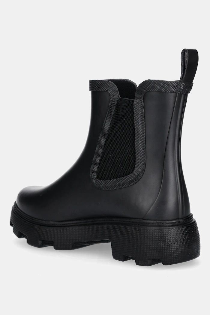 Încălțăminte Tommy Hilfiger cizme FLAG ANKLE RAINBOOT WARM LINING FW0FW08974 negru