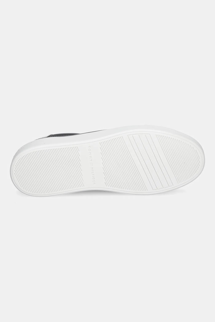Tommy Hilfiger sneakersy skórzane CHIC PLATFORM CUPSOLE PATENT FW0FW08681 czarny