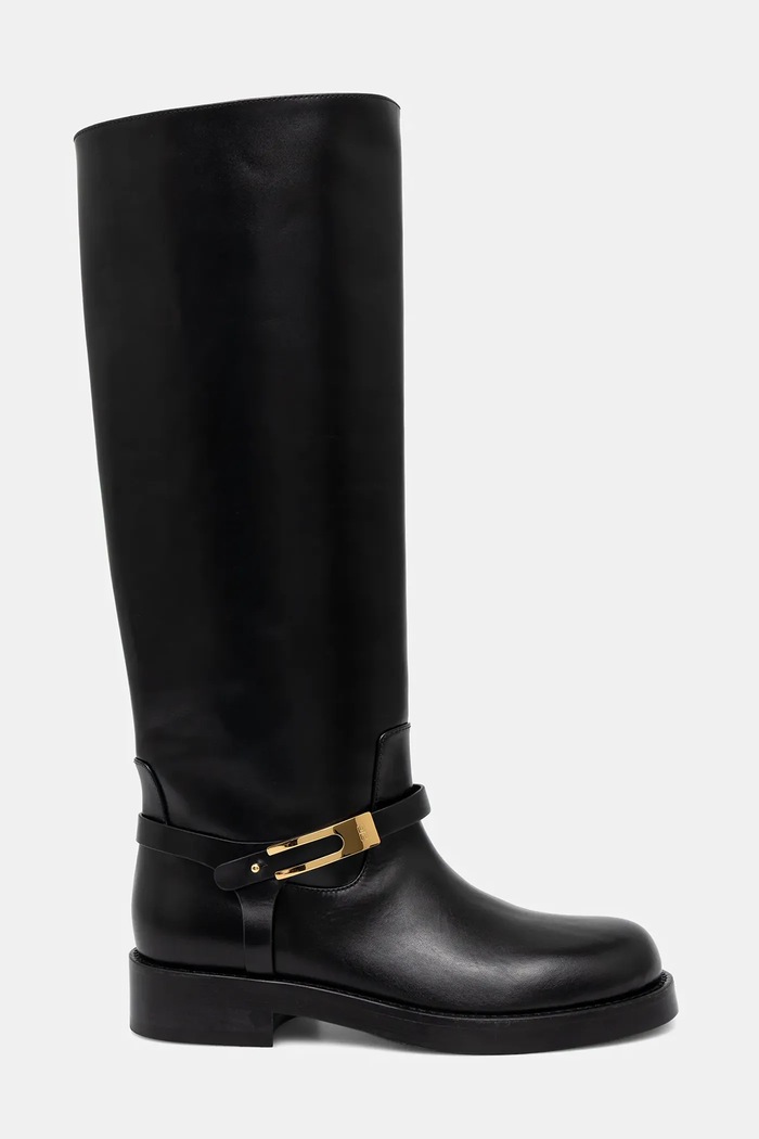 Kožené čižmy Elisabetta Franchi SA57B56E2.110 čierna AW25