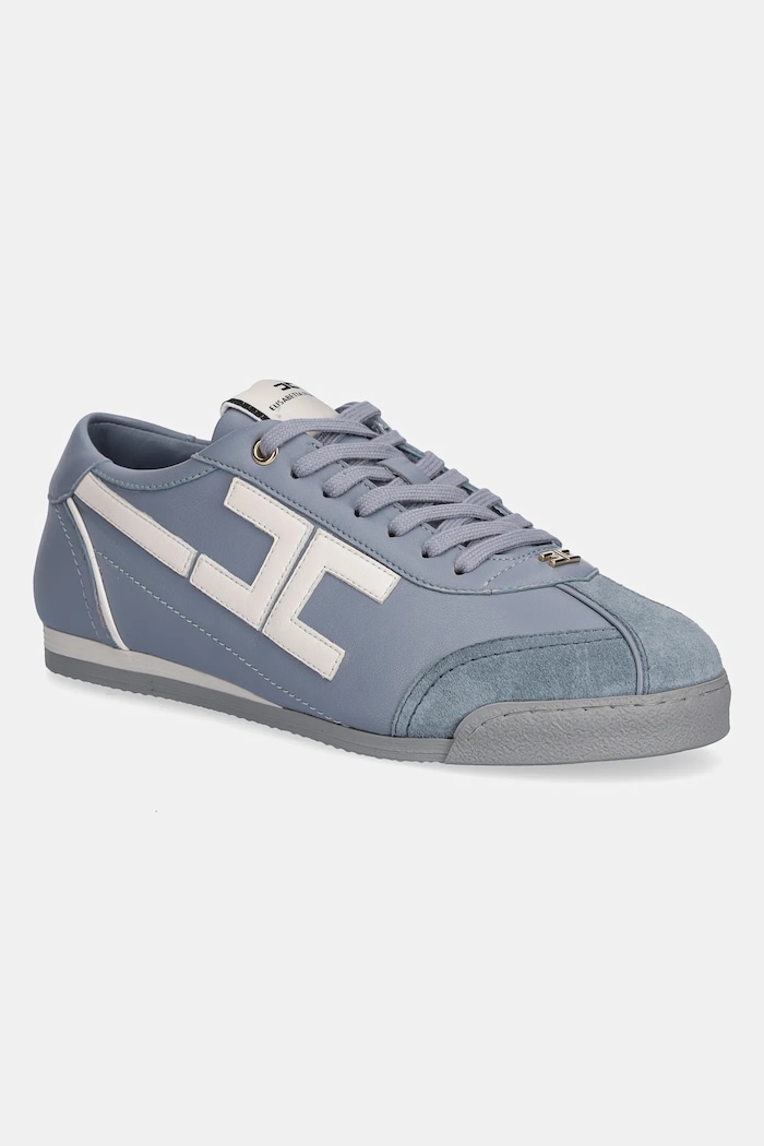 Elisabetta Franchi Sneakers din piele albastru SA82G56E2.EF5