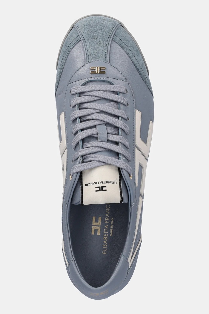 Sneakers din piele Elisabetta Franchi SA82G56E2.EF5 albastru