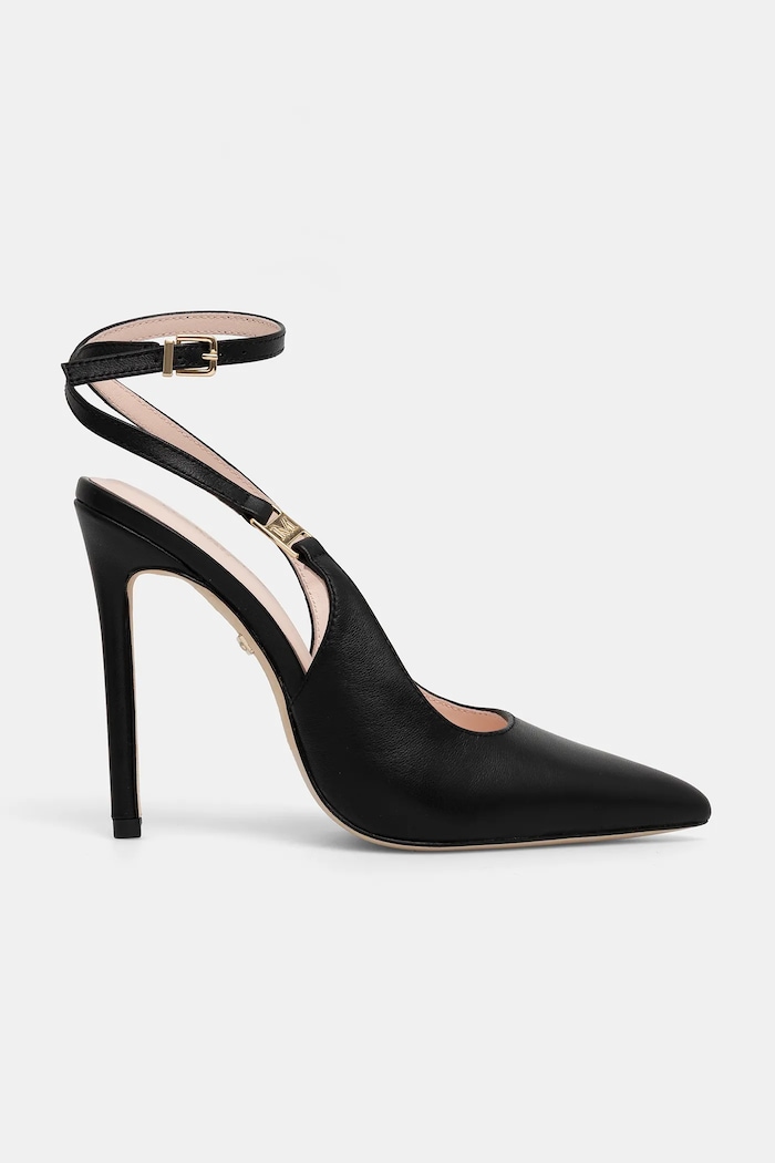 Kožne štikle Marciano by Guess 5YGZ37.7368A.JBLK crna AW25