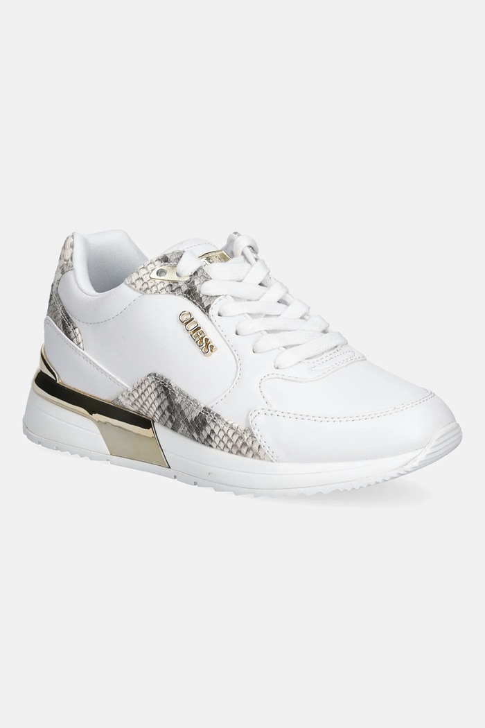Guess sneakersy MOXEA15 imitacja skóry licowej biały FLTM15.ELE12.WHITE