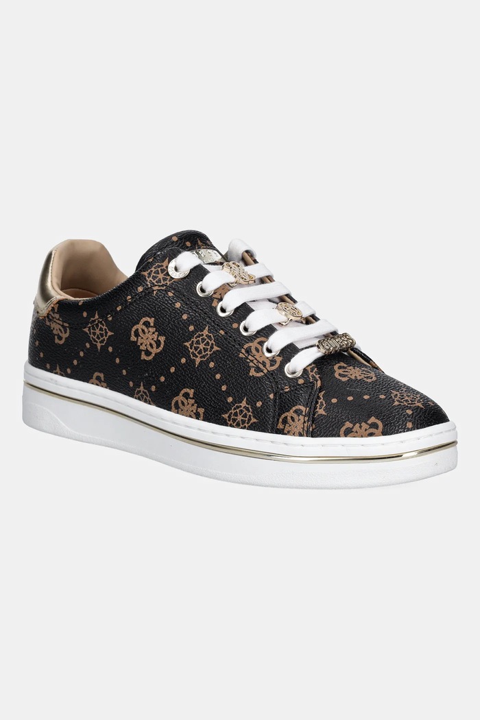 Guess sneakersy STASEY3 płaska brązowy FLTSS3.FAL12.BLKBR