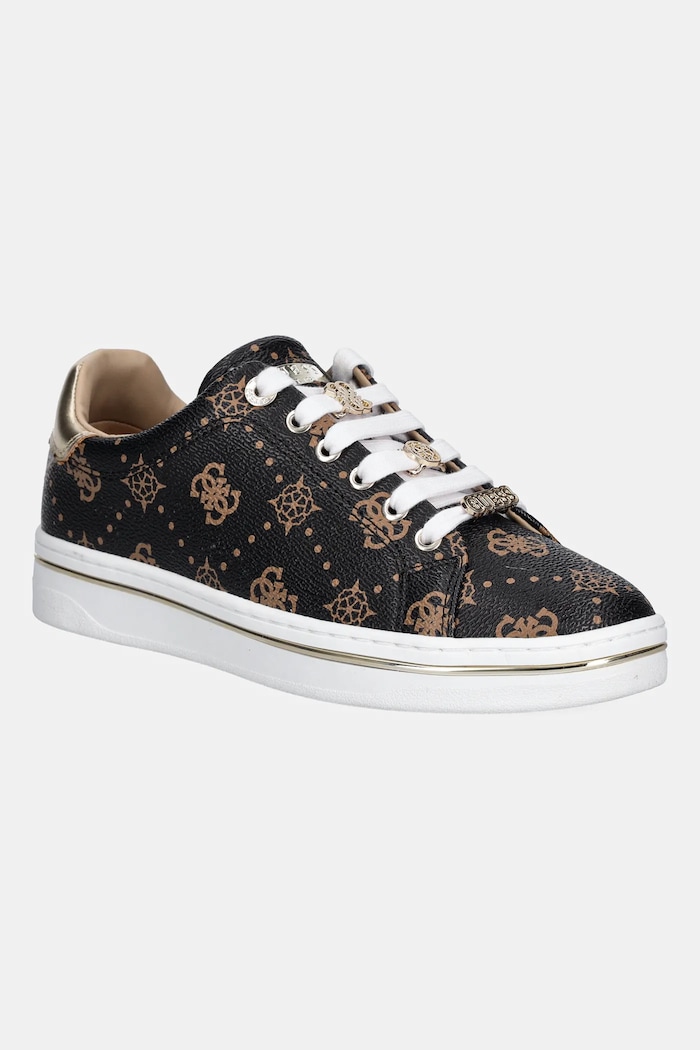 Guess sneakersy STASEY3 płaska brązowy FLTSS3.FAL12.BLKBR
