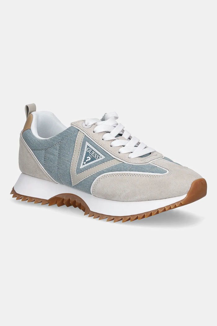 Guess sneakersy BAIL tekstylny beżowy FLTBAI.DEN12.BLUE