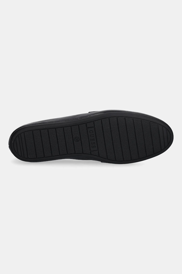 Guess mokasyny skórzane BAYLON FLTBAY.LEA14.BLACK czarny