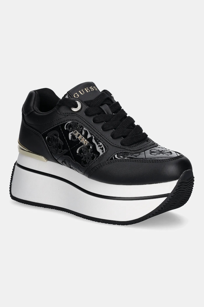 Guess sneakersy CAMRIO9 imitacja skóry licowej czarny FLTCM9.FAL12.BLACK