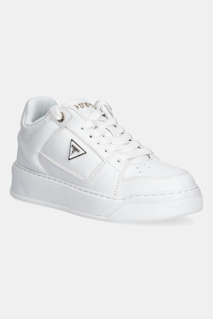 Tenisky Guess DELOVE platforma biela FLTDEL.ELE12.WHITE