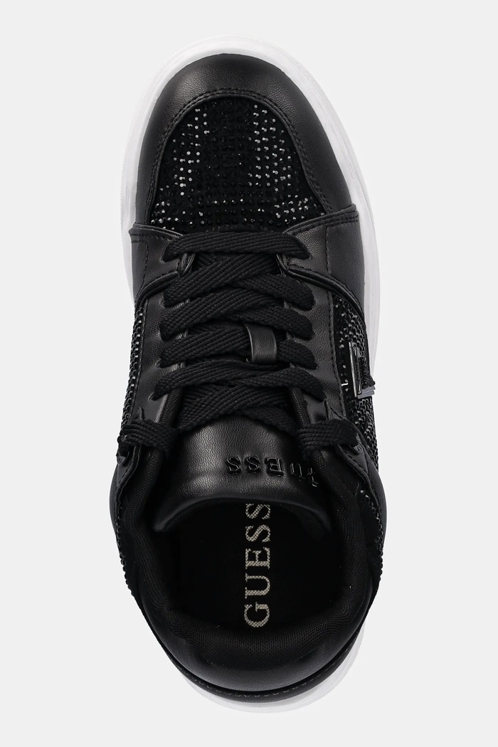 Tenisky Guess DELOVE2 čierna FLTDL2.LEA12.BLACK