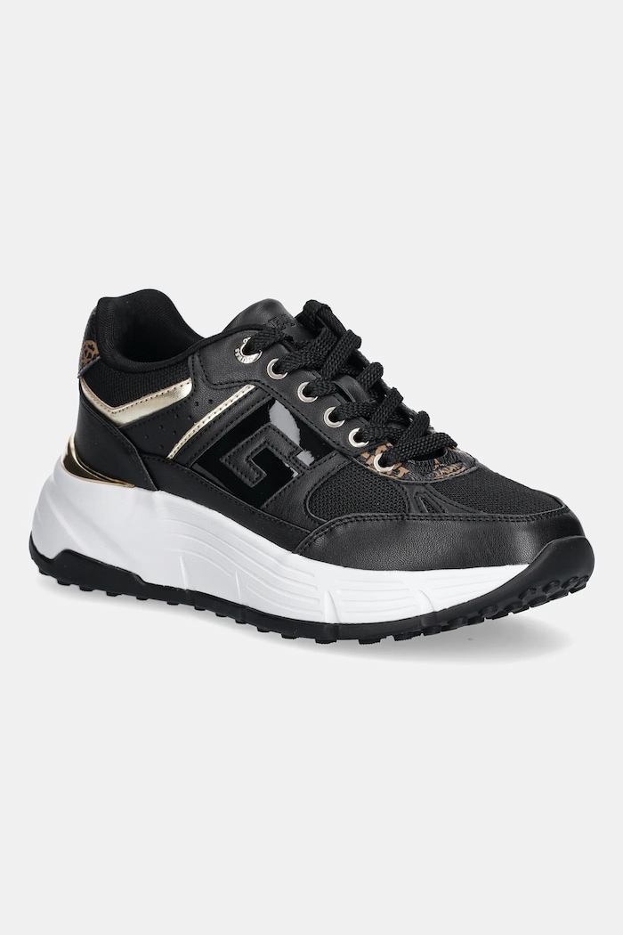 Tenisky Guess FONZI imitace kůže černá FLTFON.FAB12.BLACK