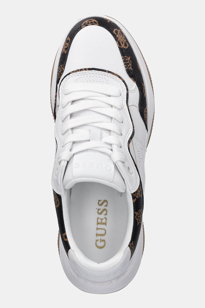 Sneakers Guess HAPYY3 λευκό FLTHPY.FAL12.WHIBR