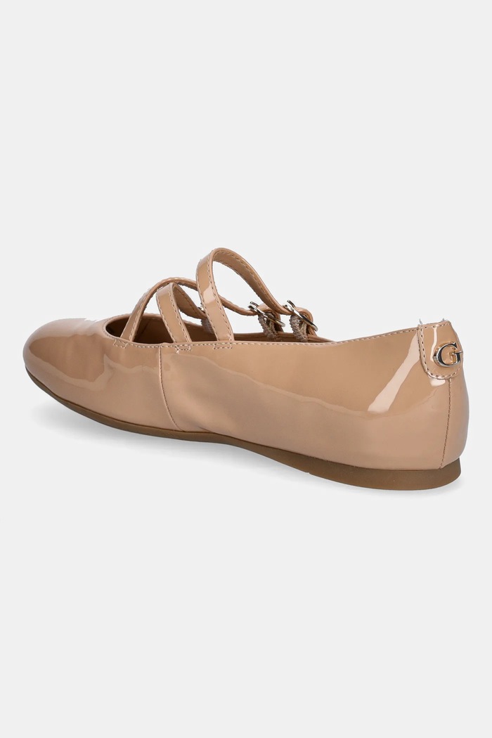 Cipők Guess balerina KALDRA FLTKAL.PAF02.NUDE bézs