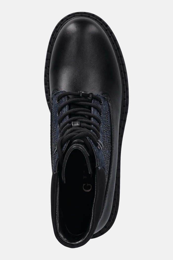 Guess bocanci LEADSH negru FLTLDS.DEN10.BLACK