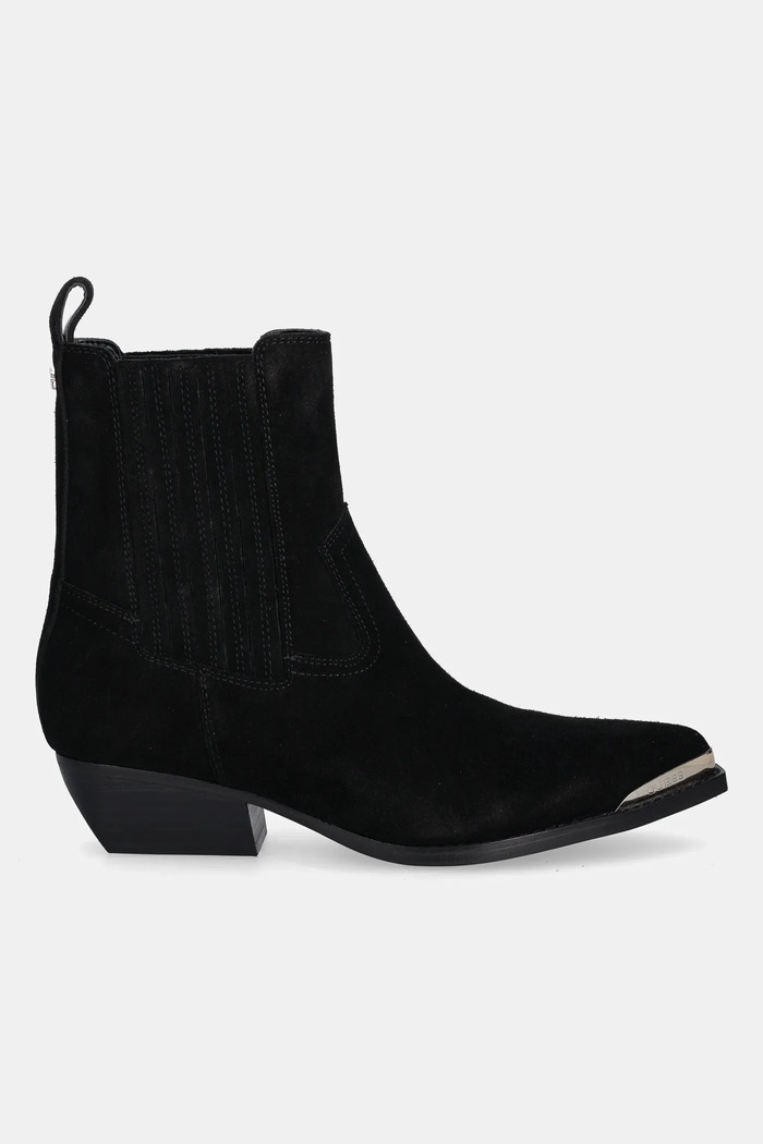 Guess kowbojki zamszowe LANNA2 FLTLN2.SUE10.BLACK czarny AW25