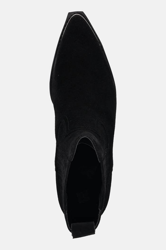 Guess kowbojki zamszowe LANNA2 czarny FLTLN2.SUE10.BLACK
