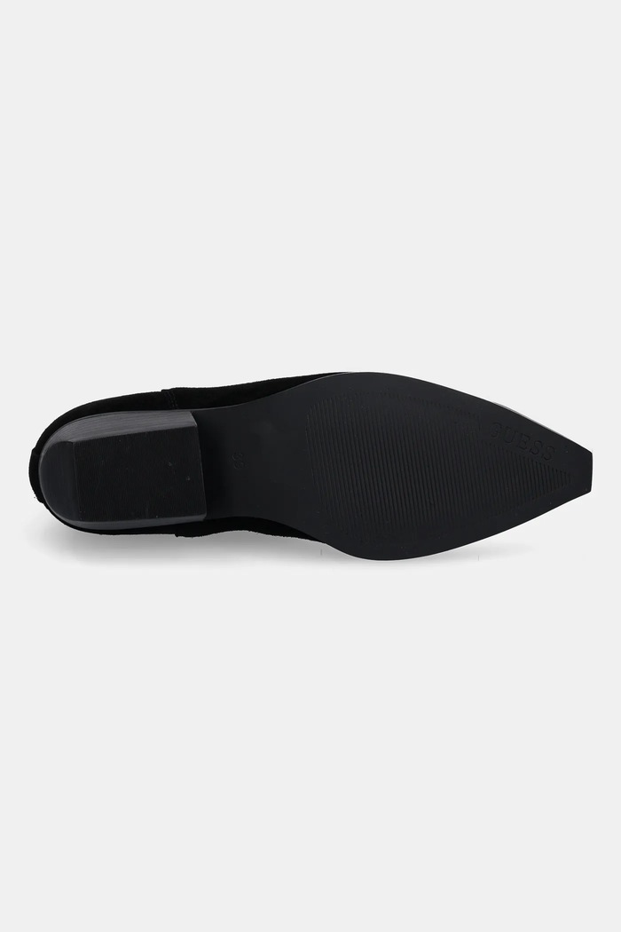 Guess kowbojki zamszowe LANNA2 FLTLN2.SUE10.BLACK czarny
