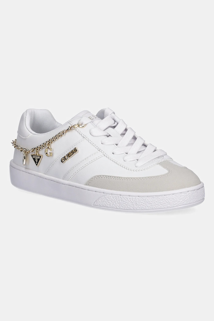Tenisice Guess NAOKO ravni bijela FLTNAO.LEA12.WHITE