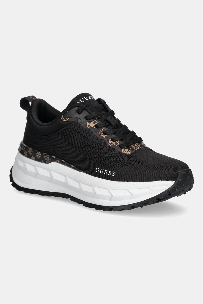Sneakers Guess RUNIT2 συνθετικό μαύρο FLTRT2.FAB12.BLACK