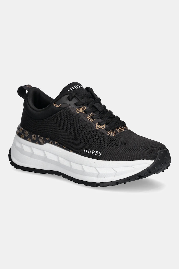 Sneakers Guess RUNIT2 συνθετικό μαύρο FLTRT2.FAB12.BLACK