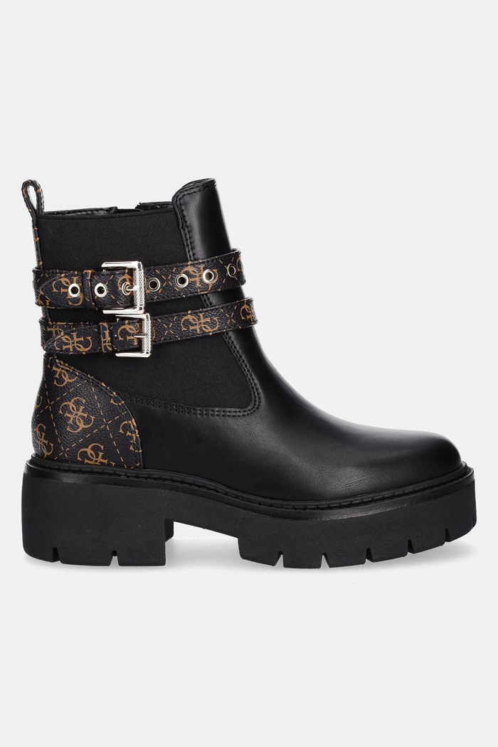 Guess sztyblety SADRINO FLTSDR.FAL10.BLKBR czarny AW25