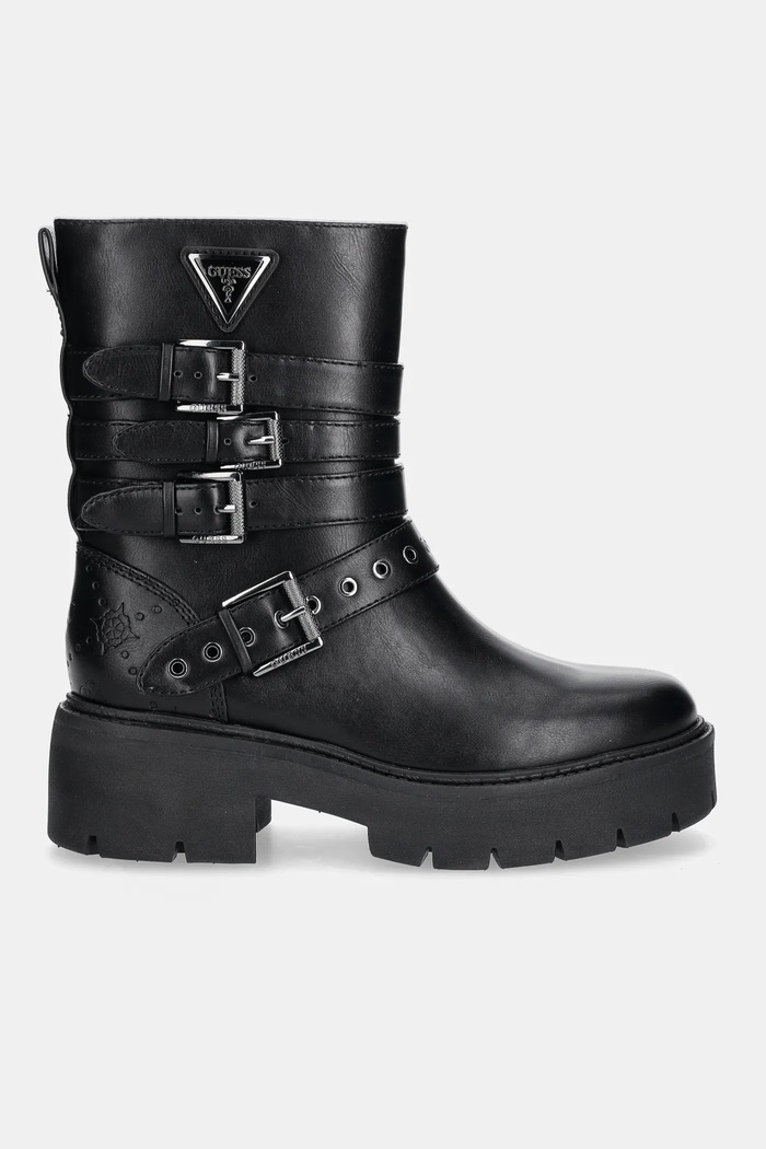 Členkové topánky Guess SALVO FLTSVO.FAL10.BLACK čierna AW25