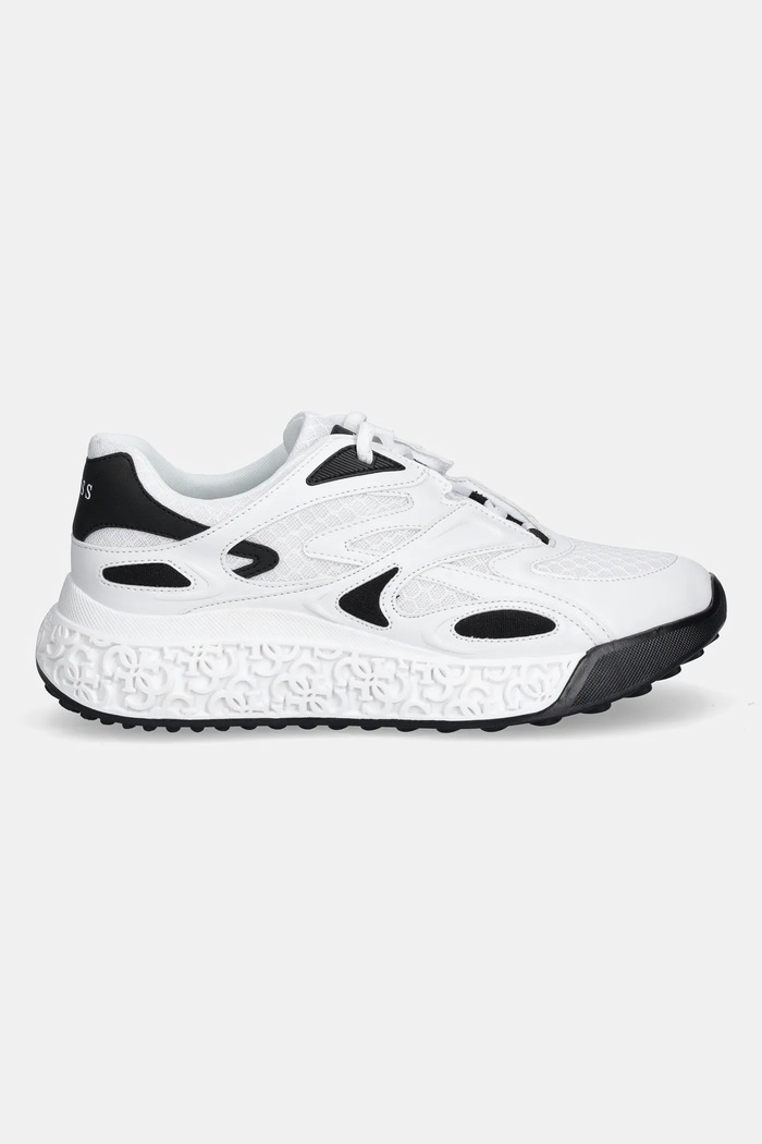 Guess sneakersy SWANIA FLTSWA.LEA12.BLKWH biały AW25