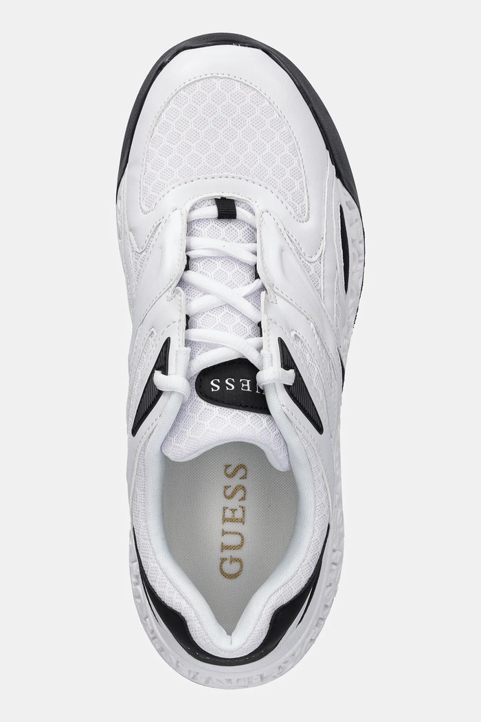 Guess sneakersy SWANIA biały FLTSWA.LEA12.BLKWH